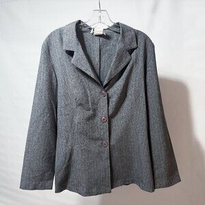 Thrifted (In Moda) Gray Blazer (Fits S/M)